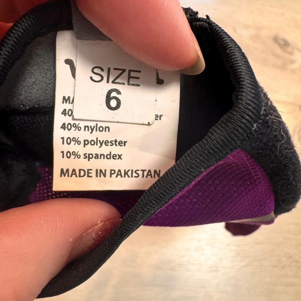 Woom Kids Bike Gloves Purple Black Cycling Outdoor Gear Size 6 Childrens‎